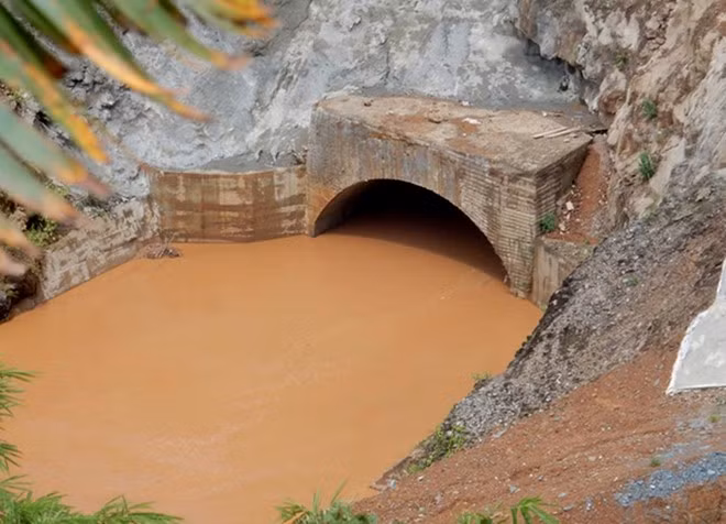 Cống dẫn dòng thủy điện Sông Bung 2.