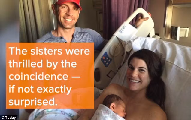 Trong thai kỳ, hai chị em đã rất nhiều lần phải trả lời câu hỏi rằng sự trùng hợp này có phải là một dự tính hay không. Và như để trả lời chắc chắn cho câu hỏi này, hai chị em đã ngẫu nhiên sinh con cùng thời điểm. 