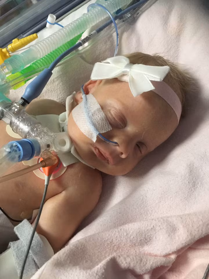 Mới chỉ 6 tuần tuổi nhưng bé Annie Steven bé nhỏ đã phải một mình chiến đấu với tử thần để giành lại cuộc sống vì bị thủng tim bẩm sinh. 