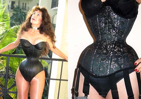 Vòng eo nhỏ nhất thế giới thuộc về cô Cathie Jung với số đo 38cm. Với thân hình đúng chuẩn đồng hồ cát, Cathie Jung tự nhận mình là nữ hoàng áo corset cũng không sai khi liên tục mặc áo corset từ năm này qua năm khác. Cô Cathie Jung đã lập kỷ lục Guinness vào năm 2007 với vòng eo của mình. 