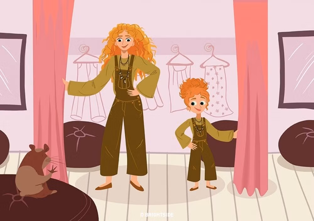 Họ có thể diện đồ đôi, với phong cách độc đáo. 