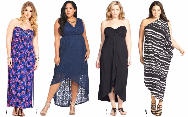 Hãy chọn những chiếc váy dáng chữ A, trông bạn sẽ hấp dẫn không kém vì váy chữ A che bớt được dáng người của bạn. 
