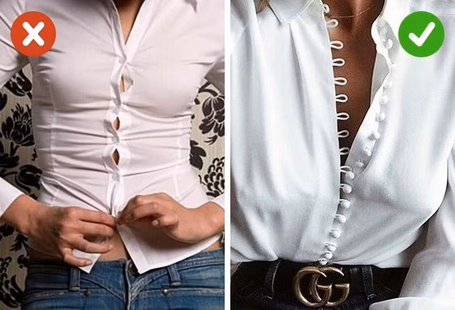 Đừng cố gắng mua hàng sale hay đồ mốt nhất mà không vừa với bạn. Chúng chỉ làm chật tủ bạn mà thôi. Những đồ vừa vặn với cơ thể giúp tôn dáng một cách chuẩn xác nhất.