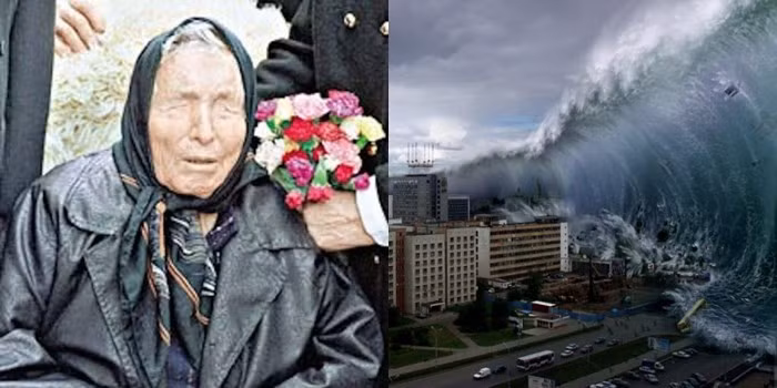 Khi ấy, một cơn bão cát mạnh xảy ra khiến bà Vanga bị cuốn bay tới một cánh đồng. Khi được mọi người tìm thấy, bà Vanga không thể mở được mắt do cát rơi vào đầy hai con mắt.