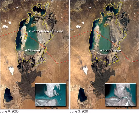 Bí mật về đảo Vozrozhdeniya mà Liên Xô che giấu bị CIA (Mỹ) phát giác vào năm 1962. Thông qua những bức ảnh chụp trên không, CIA biết được Liên Xô thực hiện thí nghiệm vũ khí sinh học trên hòn đảo xa xôi hẻo lánh này.