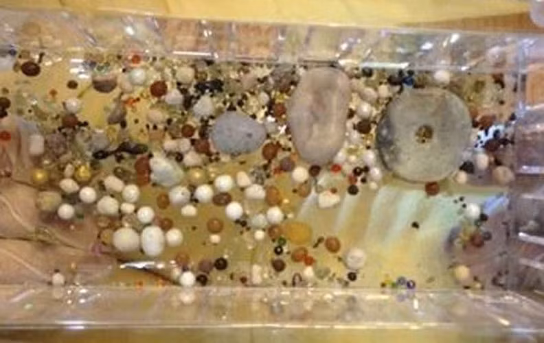 Khi nhìn vào phần tro cốt của Phật tổ Thích Ca Mâu Ni, người ta phát hiện có những hạt nhỏ phát ra áng sáng lấp lánh huyền bí và gọi là xá lợi.