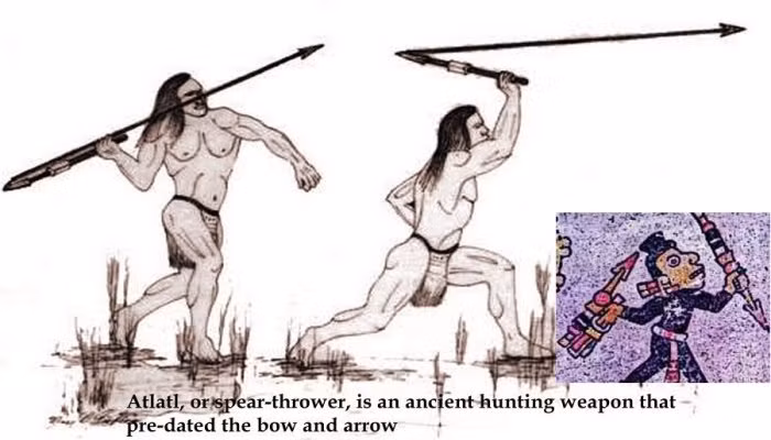 Vũ khí Atlatl được làm từ các loại gỗ dẻo nhưng có hiệu quả chiến đấu cao, khiến kẻ thù khiếp sợ.