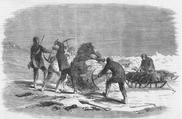 Phải đến năm 1850, người ta mới tìm thấy một mộ đá trên bờ biển đảo Beechey.