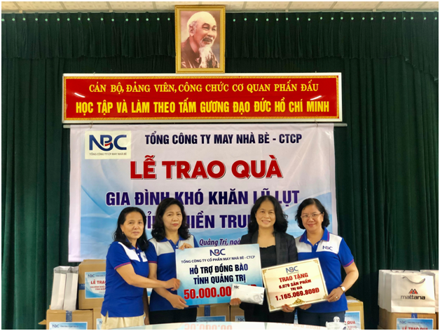 May Nha Be – CTCP ung ho gan 1.3 ty cho nguoi dan Quang Tri