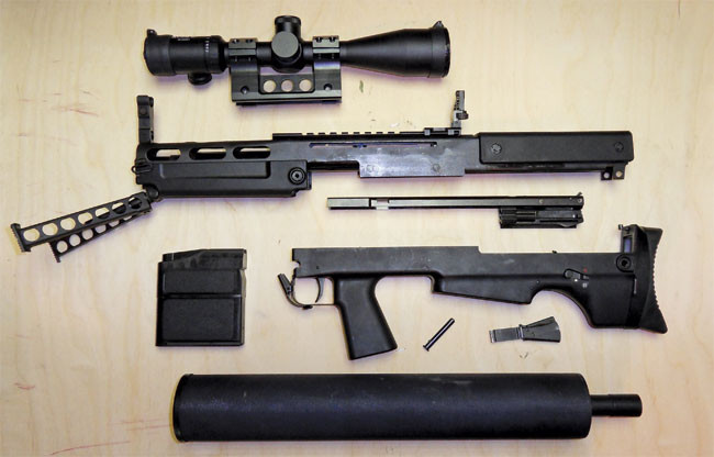 Bắt đầu được phục vụ trong biên chế các lực lượng đặc nhiệm Nga từ năm 2004, khẩu súng bắn tỉa VKS sử dụng cỡ đạn 12,7x55mm này được cho là có khả năng bắn với độ chính xác gần như tuyệt đối ở khoảng cách 100 mét. Nguồn ảnh: Arms.