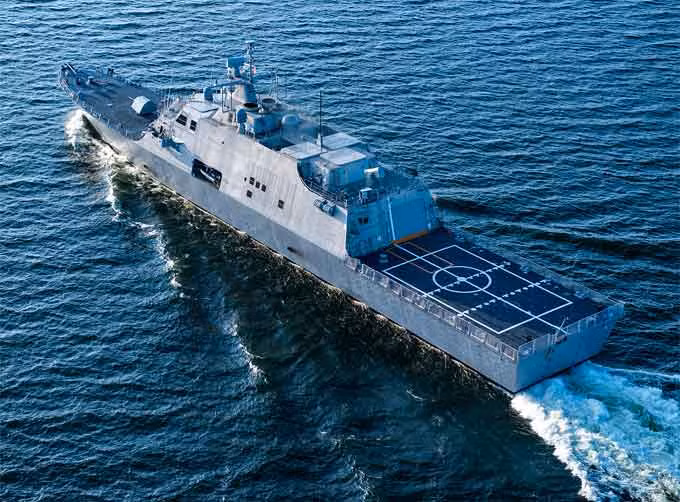 Mỹ dự kiến sẽ đóng tổng cộng 15 tàu chiến đấu ven bờ lớp Freedom, tính tới năm 2019 này, Hải quân Mỹ đã cho nhập biên được 6 tàu, đang hoàn thiện 7 chiếc và hai chiếc nữa đã được đặt hàng. Nguồn ảnh: Sina.
