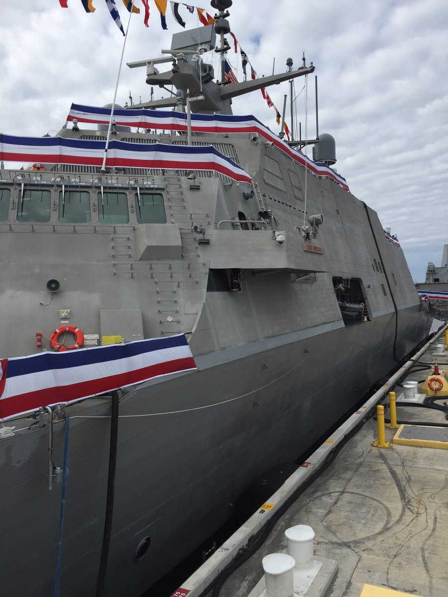 Tàu được đóng theo lớp tàu chiến đấu ven bờ Freedom và bắt đầu được đặt lườn từ năm 2015. Tới năm 2016, tàu được hạ thuỷ và từ tháng 8/2018 tàu USS Wichita đã hoàn thành quá trình chạy thử để sẵn sàng gia nhập biên chế lực lượng. Nguồn ảnh: Sina.