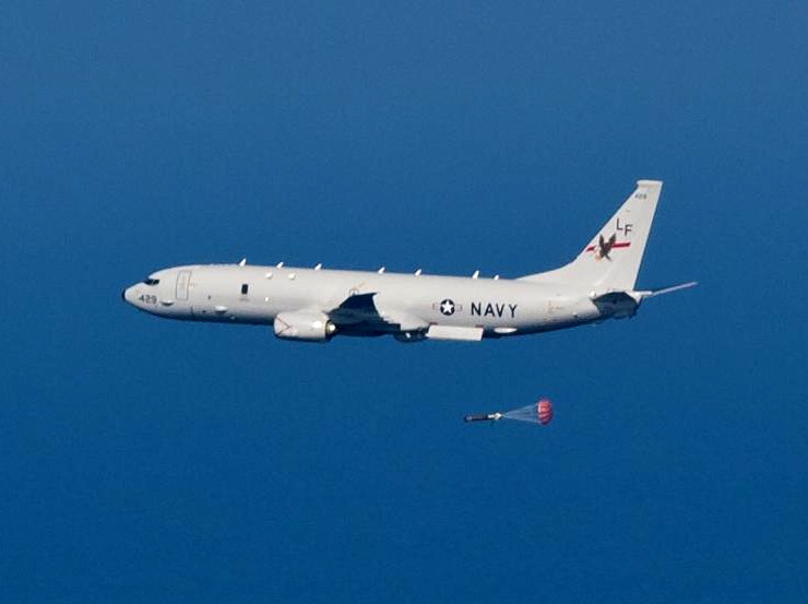 P-8 Poseidon là loại máy bay săn ngầm, tuần tra biển và tác chiến chống tàu mặt nước do Mỹ thiết kế và Boeing sản xuất. Chuyến bay đầu tiên của loại máy bay này đã được thực hiện từ năm 2009. Nguồn ảnh: Aviation.