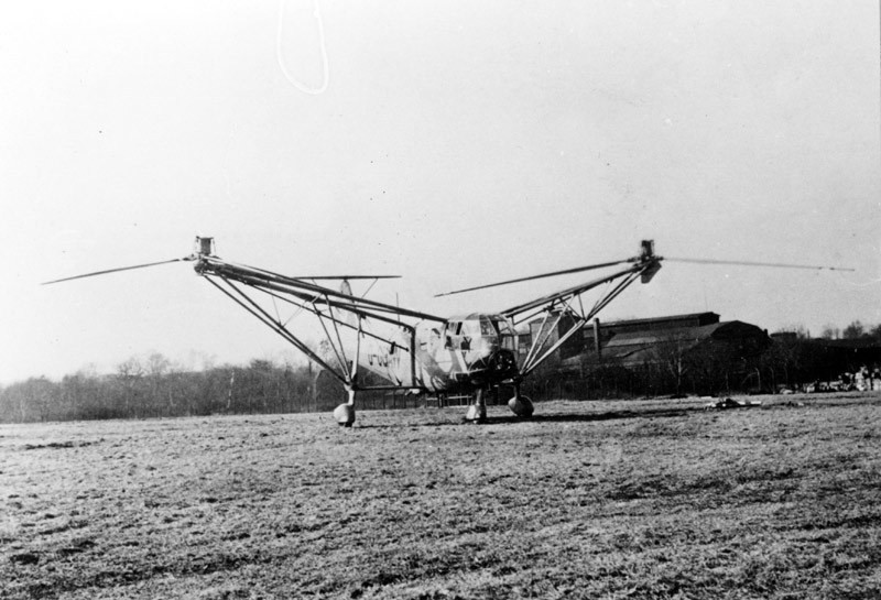 Dù có hai cánh quạt, loại trực thăng này chỉ được trang bị duy nhất một động cơ công suất 160 mã lực. Nguồn ảnh: Thearchive.
