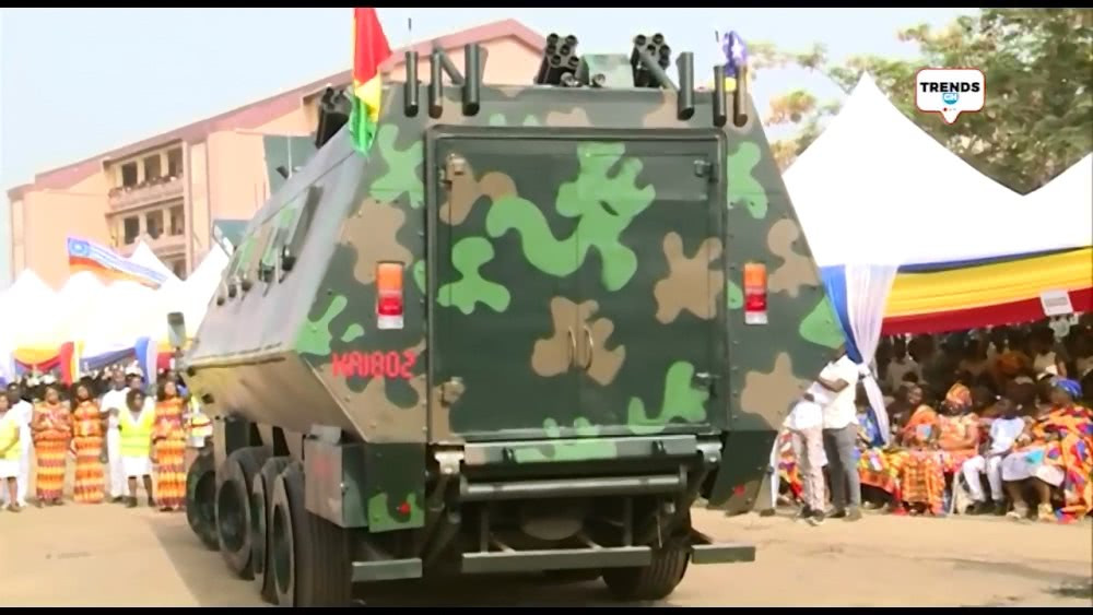 Có thể đây sẽ là một phương tiện vận tải cực kỳ hiệu quả nhưng khả năng bảo vệ binh lính của nó thực tế lại chưa được Ghana công bố và kiểm chứng. Nguồn ảnh: GraphicGH.