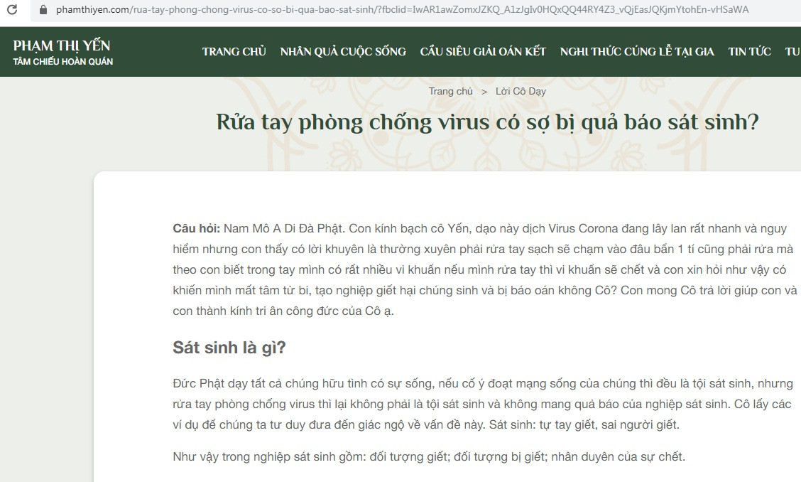 Website ba Pham Thi Yen gay soc voi cau hoi: 