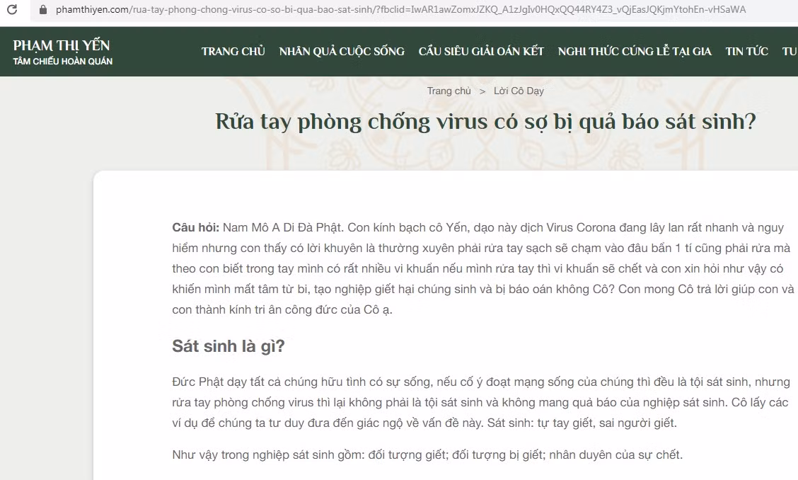 Website ba Pham Thi Yen gay soc voi cau hoi: 