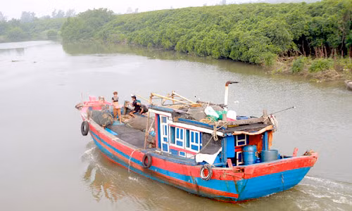 Di tru bao, tau hang va 13 nguoi mat tich trong dem