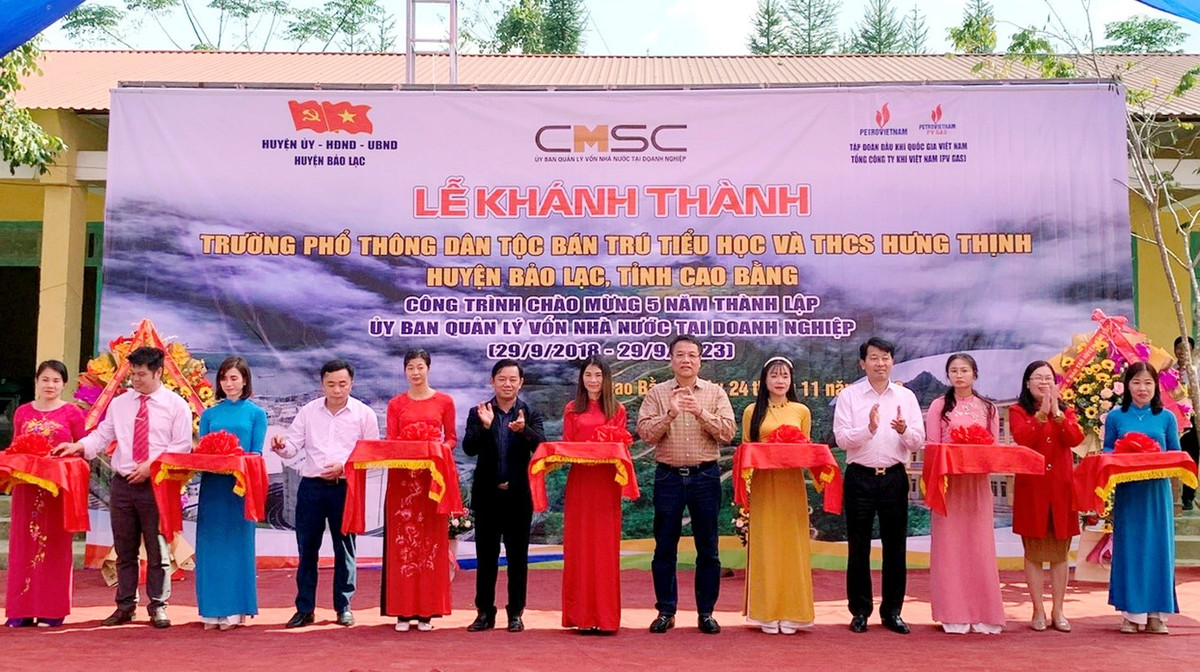 PV GAS tài trợ 5 tỷ đồng xây dựng trường học ở Cao Bằng PV GAS tai tro 5 ty dong xay dung truong hoc o Cao Bang