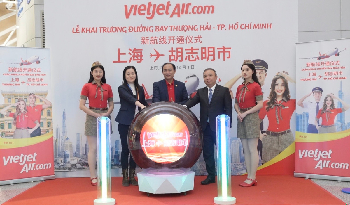 Tin vui: Vietjet vừa khai trương đường bay thẳng giữa Thượng Hải và TP. Hồ Chí Minh Tin vui: Vietjet vua khai truong duong bay thang giua Thuong Hai va TP. Ho Chi Minh