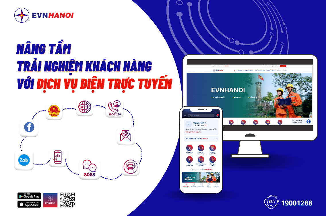 Nâng tầm trải nghiệm khách hàng với dịch vụ điện trực tuyến của EVNHANOI - Hình 2 Nang tam trai nghiem khach hang voi dich vu dien truc tuyen cua EVNHANOI-Hinh-2