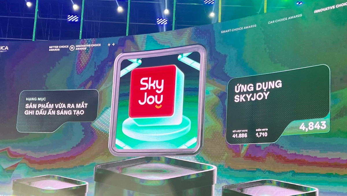 Vietjet SkyJoy la “San pham vua ra mat ghi dau an sang tao” tai Better Choice Awards 2023-Hinh-2