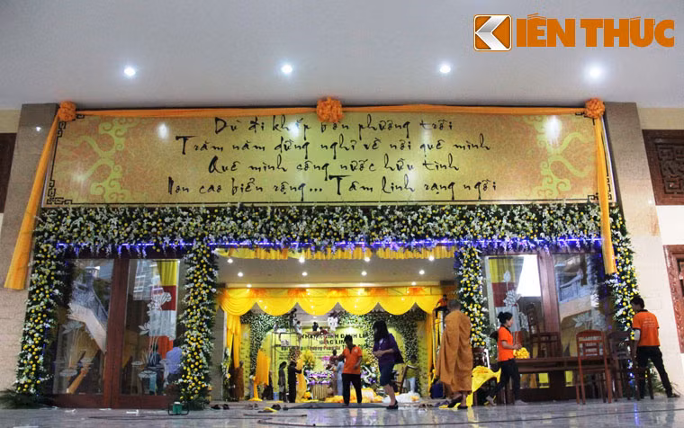 Công tác chuẩn bị đã hoàn tất để đón kim quan hoà thượng. Lễ viếng tang Đại lão Hoà Thượng sẽ diễn ra từ ngày 17/8 đến hết ngày 20/8 (nhằm ngày 4/7 đến 7/7 Ất Mùi). Lễ truy niệm và cung tiễn kim quan Đại lão Hoà thượng đến nghĩa trang Phúc An Viên, quận 9 sẽ cử hành từ 6h sáng ngày 21/8.