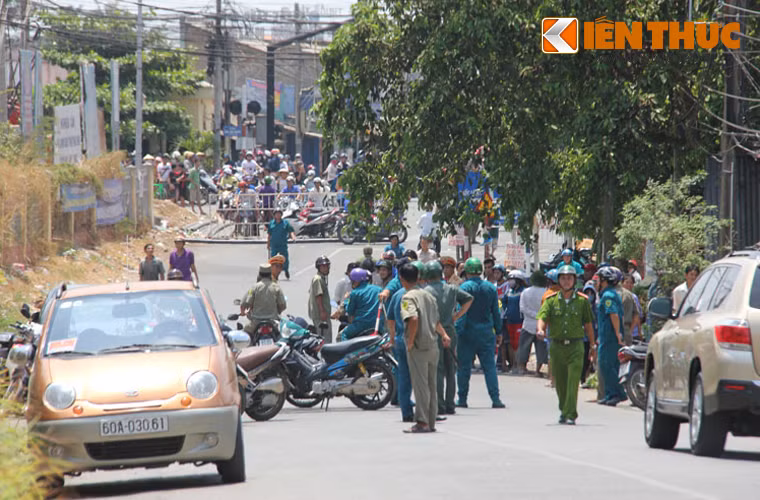Hiện trường vụ việc đang được phong tỏa nghiêm ngặt.