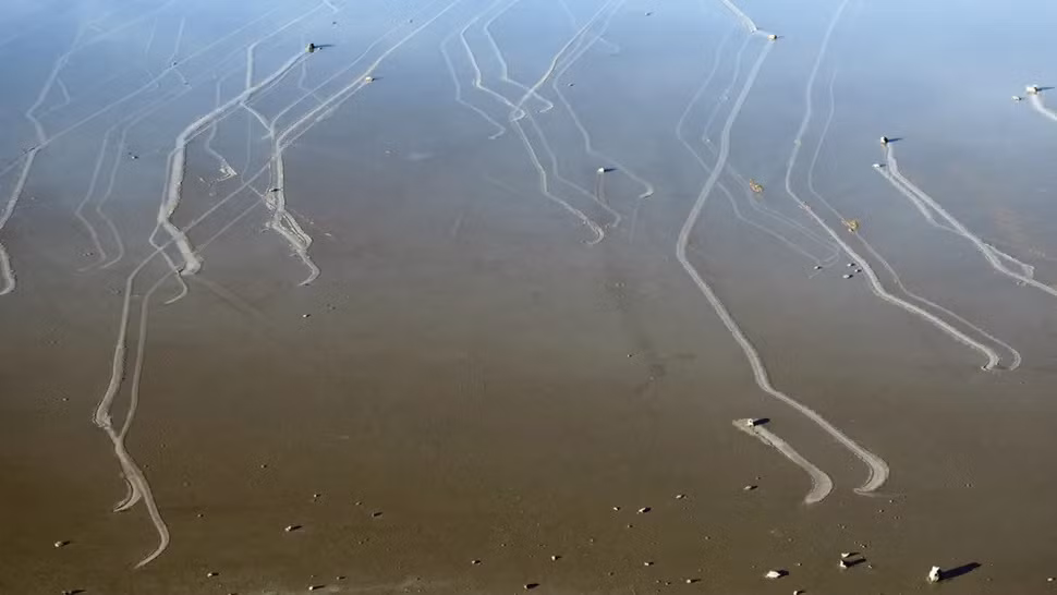 Những hòn đá này tự dịch chuyển một cách kỳ bí. Chúng để lại vệt dài tới 460m khi di chuyển trên mặt đất mà không rõ nguyên nhân. Không chỉ những hòn đá nhỏ, một số tảng đá nặng khoảng 320 kg cũng dịch chuyển trong lòng hồ cạn Racetrack Playa và để lại vệt rãnh phía sau.