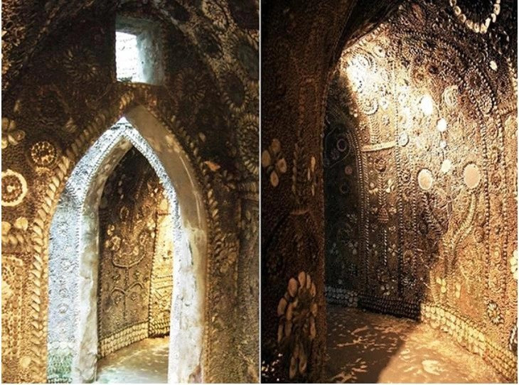 Theo ước tính, khoảng 4,6 triệu chiếc vỏ sò được dùng để trang trí hang động này.