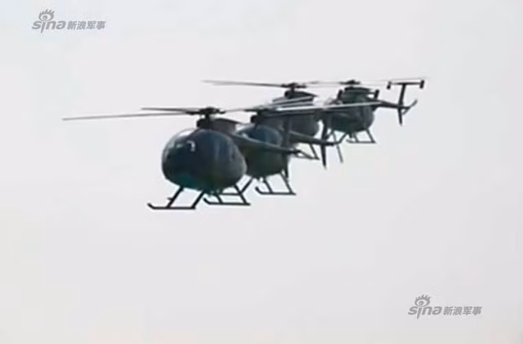 Trực thăng trinh sát – vũ trang MD500.