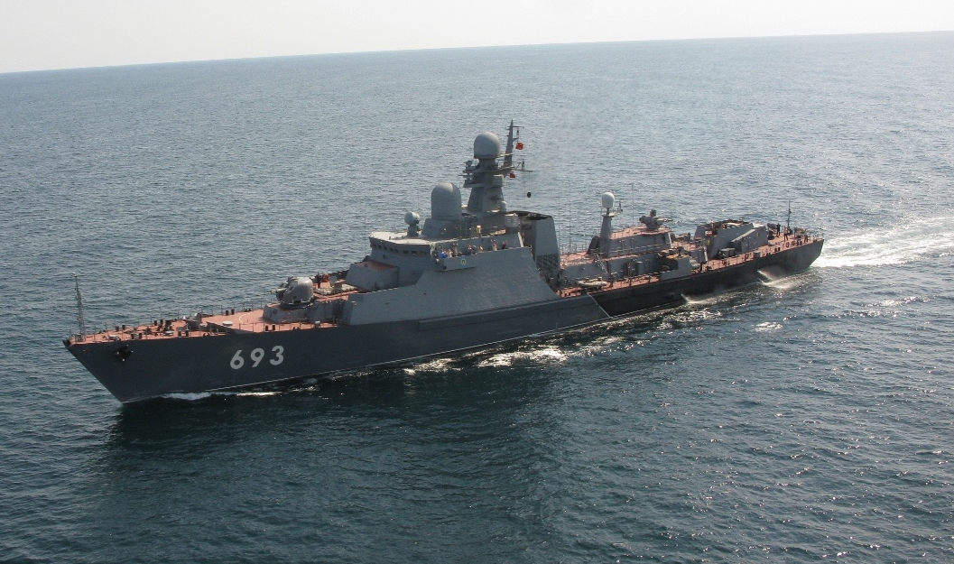 Ở thời điểm hiện tại, Hải quân Nga cũng như duy nhất trên thế giới chỉ có duy nhất một tàu hộ vệ tên lửa Gepard được trang bị tên lửa hành trình Kalibr chính là tàu Dagestan "693" thuộc Đề án 11661K của Hải quân Nga. Đây là tàu Gepard thứ 2 của Hải quân Nga sau chiếc Tatarstan. Con tàu này được đưa vào biên chế Hải quân Nga vào ngày 28/11/2012.