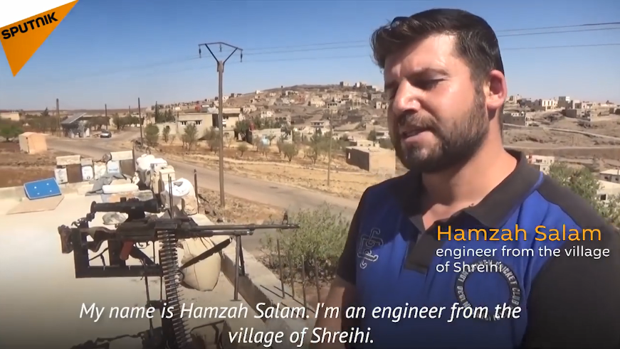 Theo hãng thông tấn Sputnik, vị kỹ sư Sryria trên có tên là Hamzah Salam sống tại làng Shreihi tỉnh Suwayda, miền nam Syria. Và động lực khiến ông Salam quyết tâm chế tạo ra hệ thống vũ khí này xuất phát từ những hàng động tàn bạo của IS tại Shreihi khi có tới hàng chục người trong ngôi làng của ông bị thương và thiệt mạng bởi các cuộc tấn công của phiến quân IS. Nguồn ảnh: Sputnik.