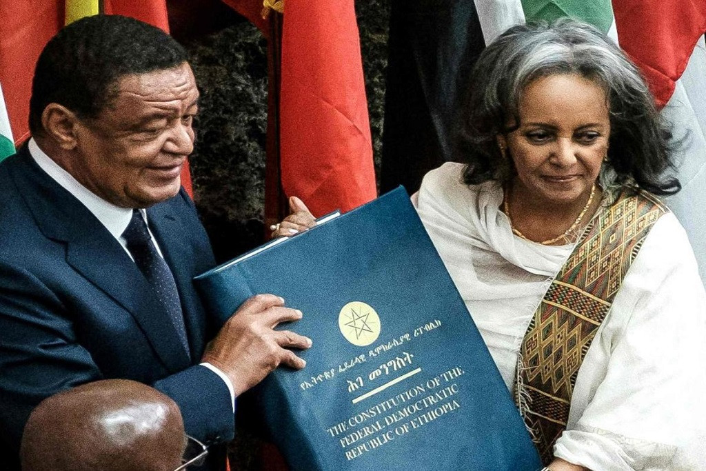 Từ năm 2011, bà Sahlework trở thành Đại diện đặc biệt của Tổng thư ký Liên Hợp Quốc Ban Ki-moon và Trưởng đại diện LHQ tại Phái bộ Gìn giữ hòa bình quốc tế tại Trung Phi (MISCA), cũng trong cùng năm, bà Sahlework tiếp tục giữ chức Tổng giám đốc Văn phòng Liên hợp quốc tại Nairobi (UNON). Ảnh: Žmonės.