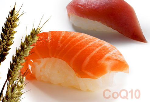  4. Coenzyme Q10 (CoQ10) Cơ thể chúng ta tạo ra một chất chống oxy hóa quan trọng được gọi là Coenzyme Q10. Nhưng khi chúng ta già đi, CoQ10 cũng sinh ra ít hơn. Có thể tìm thấy CoQ10 trong cá như cá hồi và cá ngừ, thịt gia cầm, gan và ngũ cốc nguyên hạt.