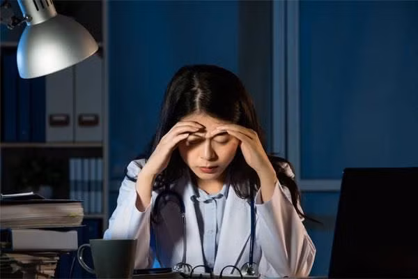 Không thức khuya. Thức khuya khiến chức năng chuyển hóa và giải độc của gan bị suy giảm. Từ đó, ảnh hưởng đến chức năng gan, dẫn đến các triệu chứng gan nhiễm mỡ ngày càng trầm trọng hơn. Ảnh: Internet.