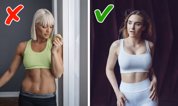 Bụng ngấn mỡ mặc quần cạp thấp. Đây được xem là cách phối quần lỗi phổ biến nhất nhì của chị em. Quần cạp thấp giúp bạn tôn lên đường cong nổi bật trên cơ thể. Nó phù hợp với những người có vòng eo thon gọn. Ngược lại, người bụng ngấn mỡ nên tránh xa mẫu quần này. Khi diện, nó dễ để lộ ngấn bụng cùng các điểm yếu ngoại hình.