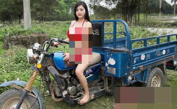 Đa số bộ ảnh bị chê phản cảm, đậm chất diễn xuất không thực tế, điển hình như trường hợp cô nàng hotgirl Meiko này.