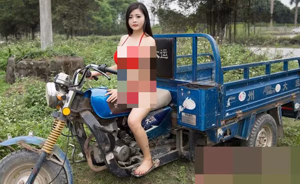 Đa số bộ ảnh bị chê phản cảm, đậm chất diễn xuất không thực tế, điển hình như trường hợp cô nàng hotgirl Meiko này.