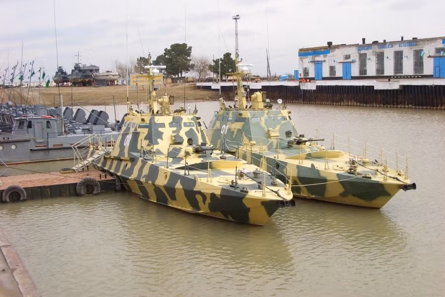 Đầu năm 2022, khi chiến dịch quân sự bùng nổ, Quân đội Nga đã chiếm cảng Berdyansk - nơi đóng quân của các tàu pháo bọc thép cỡ nhỏ mang tên Ackerman và Vyshgorod thuộc lớp Gyurza-M do Ukraine chế tạo.