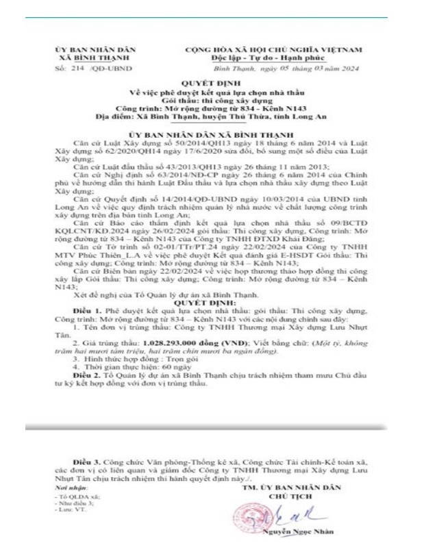 Long An: Cty Lưu Nhựt Tân thi công mở rộng đường 834 – Kênh N143 Long An: Cty Luu Nhut Tan thi cong mo rong duong 834 – Kenh N143