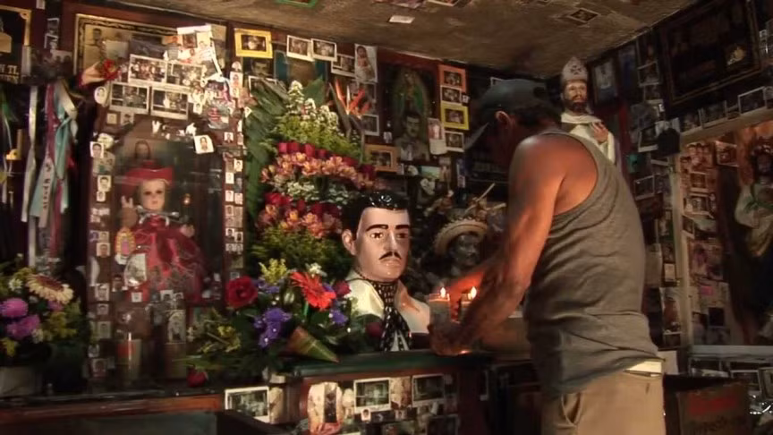 Jesus Malverde được coi là “thánh bảo trợ” của những kẻ buôn ma túy.