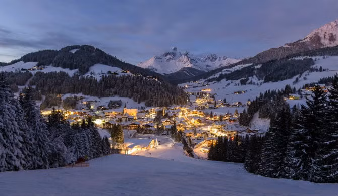 Ngôi làng ở vùng núi Filzmoos thuộc tỉnh Salzburg, Áo.