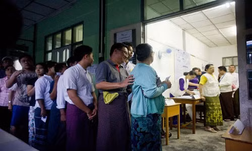 30 trieu cu tri Myanmar di bo phieu trong ky bau cu lich su
