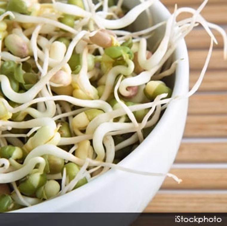 Sử dụng thực phẩm tươi sống. Các chuyên gia sức khỏe khuyến khích sử dụng rau mầm trong bữa ăn hàng ngày bởi chúng chứa nhiều dưỡng chất có lợi cho nỗ lực ngừa ung thư. Đặc biệt, loại rau này có thể dễ dàng chế biến thành nhiều món ngon cho bữa ăn hàng ngày.