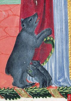 Dưới thời Trung cổ, gấu đi lang thang ở các vùng nông thôn là điều dễ dàng bắt gặp.