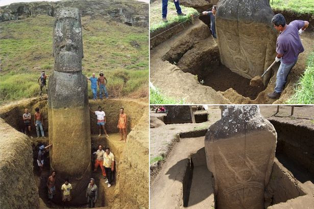 Trên thân của bức tượng còn chạm khắc một số chi tiết cổ, những vòng xoáy tròn và hình thắt nút.