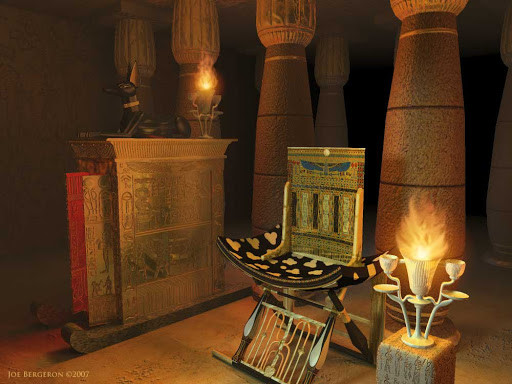 Hàng trăm bức tượng, bình cổ, các món đồ trang sức quý giá cũng được mai táng cùng nhà vua quá cố.