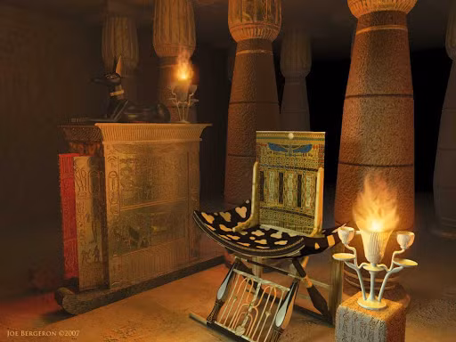 Hàng trăm bức tượng, bình cổ, các món đồ trang sức quý giá cũng được mai táng cùng nhà vua quá cố.