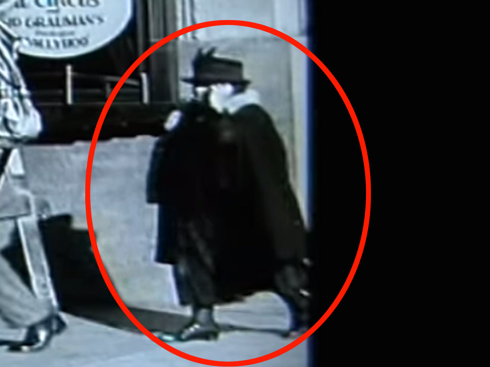 Từ đây, một giả thuyết cho rằng, người phụ nữ có thể là người du hành thời gian. Người này đến từ tương lai và thực hiện chuyến xuyên không ngược về quá khư khi điện thoại di động chưa xuất hiện.